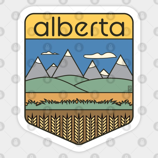 Alberta Sticker by Sean-Chinery